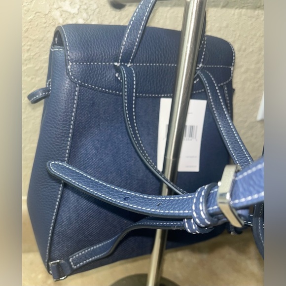 Kate Spade New York Leila Denim Medium Flap Backpack, NWT - Picture 6 of 16